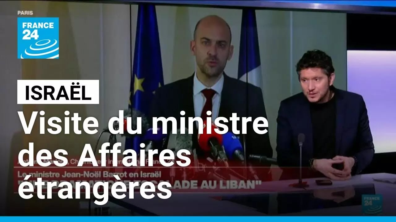 Le ministre Jean-Noël Barrot en Israël : 