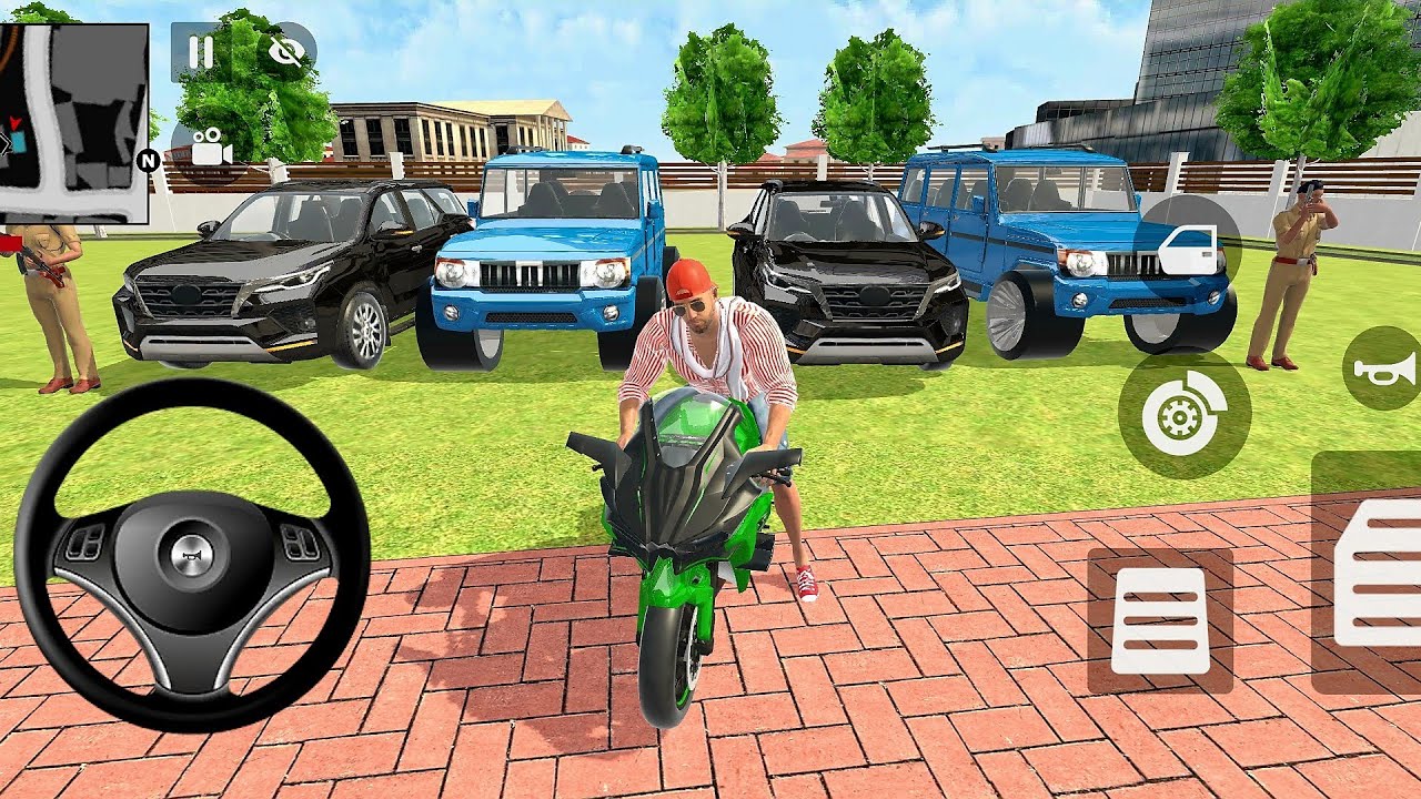 🎮 Franklin order by 2️⃣ Scorpio jeep 2️⃣ Fortuner &1️⃣H2r in Indian🇮🇳 bike Thief Auto simulator 🎮