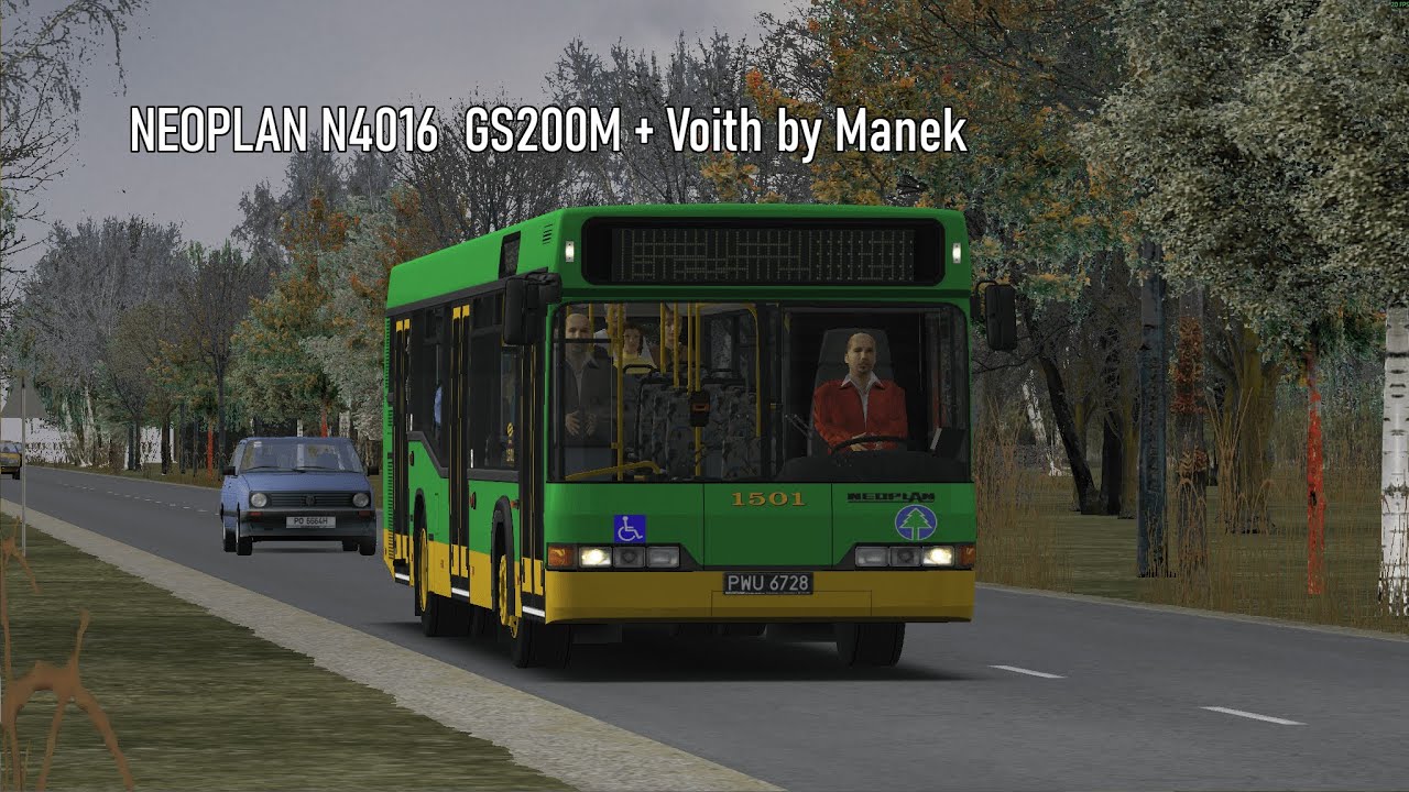 Neoplan N4016  DAF GS200M + Voith by Manek - Przejazd Brigstone - (mapa Poznań by Pitoras 3.0a)