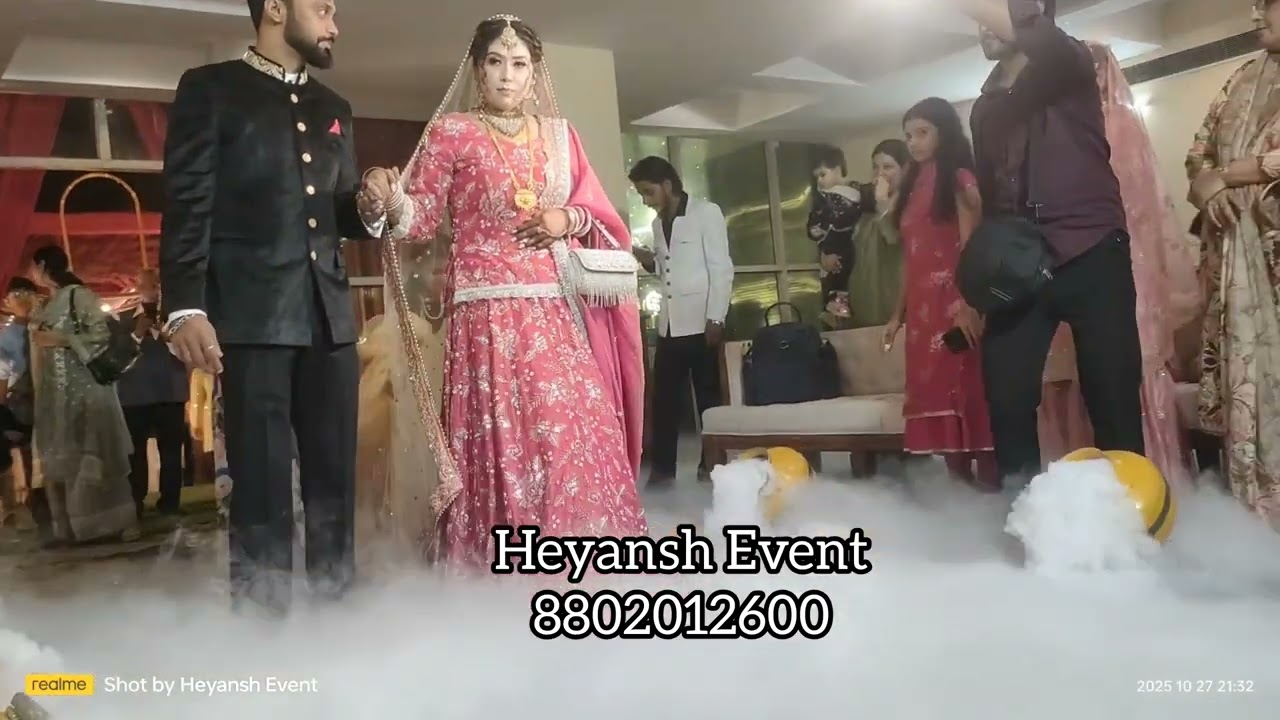 #heyansheventmanagement #weddingcreation #bridelgroomentry #coldpyro #fog #sprackularmachine #viral