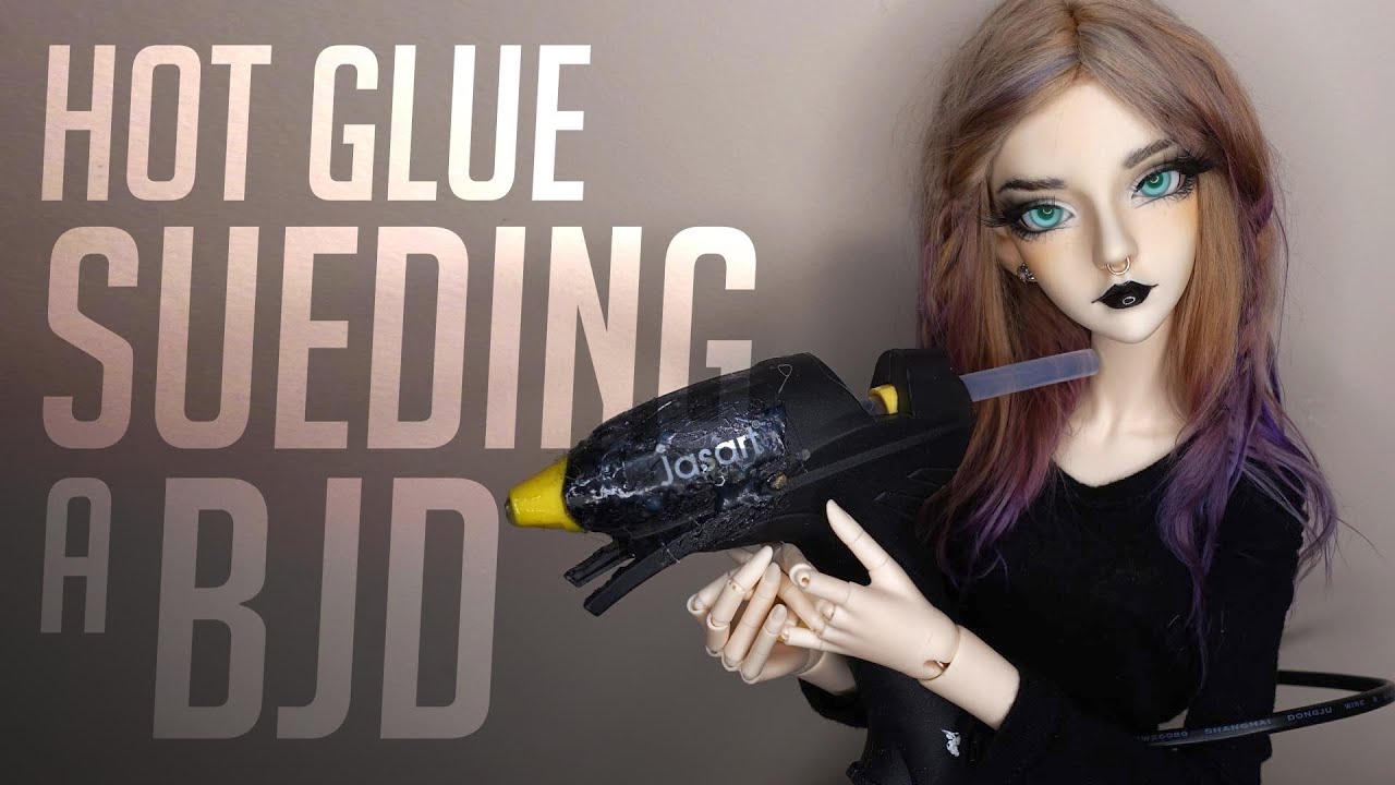 How to hot glue suede your BJD