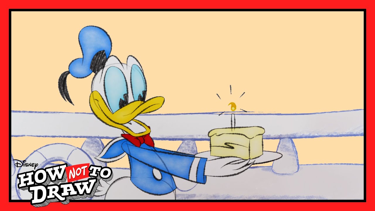 Donald Duck Cartoon Comes to Life 🖊️ | Donald Duck | How NOT to Draw | @disneychannelanimation