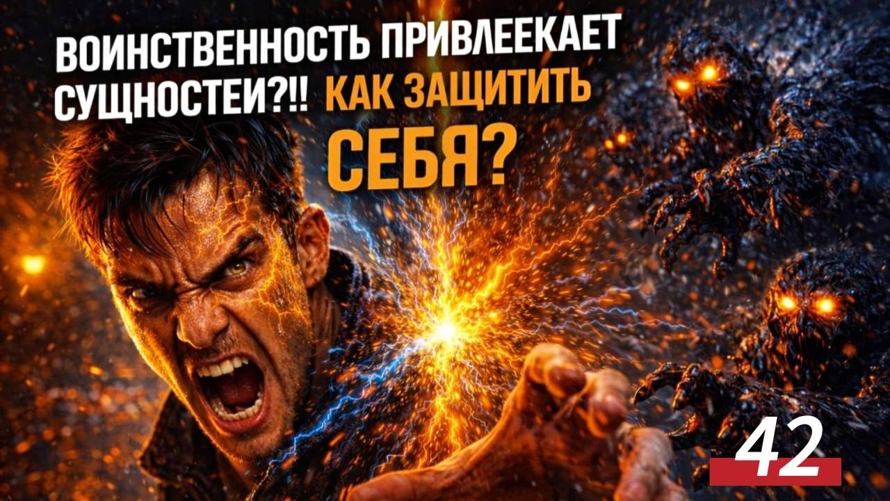 КАК ВОИННСТВЕННОСТЬ ПРИВЛЕКАЕТ СУЩНОСТЕЙ?!! Чистка биополя Ангельской души