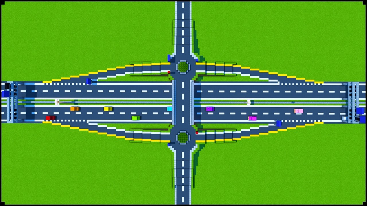 How To Make A Motorway In Minecraft | Highway Tutorial