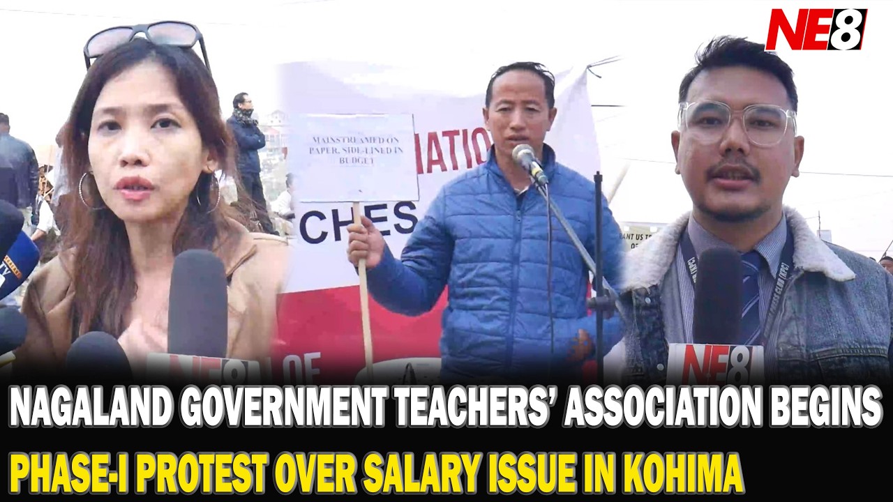NGTA BEGINS PHASE-I PROTEST OVER SALARY ISSUE IN KOHIMA