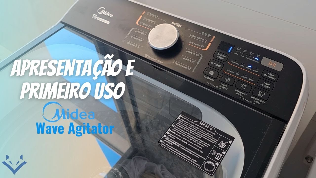 Lavadora Midea - Wave Agitator - Apresentação e Primeiro Uso - LC Alpha