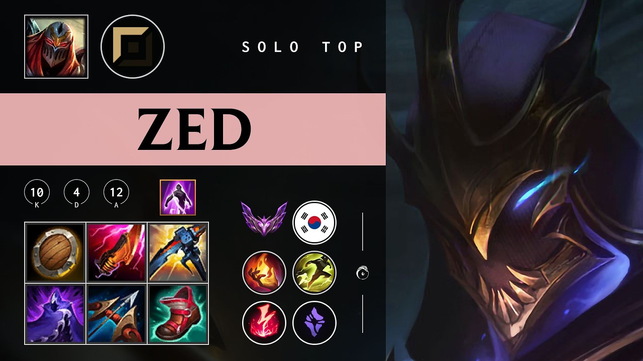 Zed Top vs Gangplank - KR Master Patch 26.04