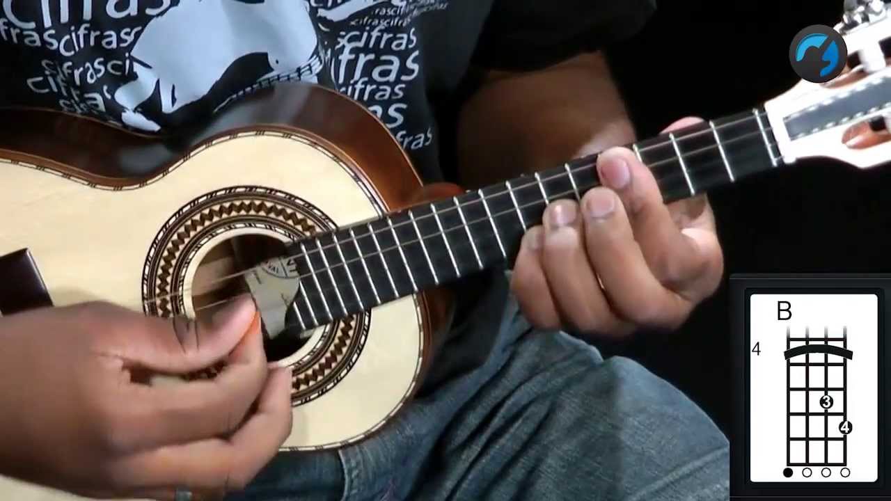 Acordes no Cavaquinho com afinação de Bandolim (como tocar - aula de cavaco)