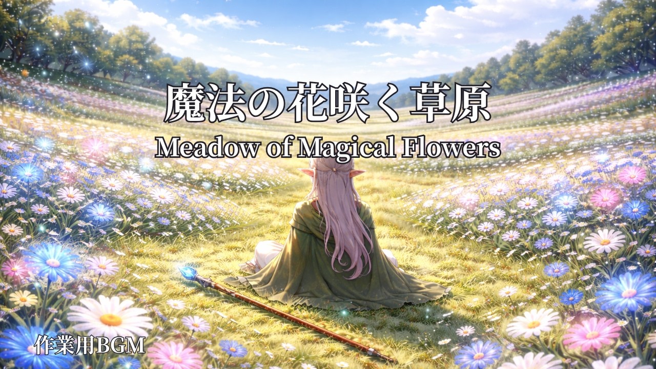 【作業用BGM】魔法の花咲く草原 | Meadow of Magical Flowers | Calm Celtic Fantasy Ambience