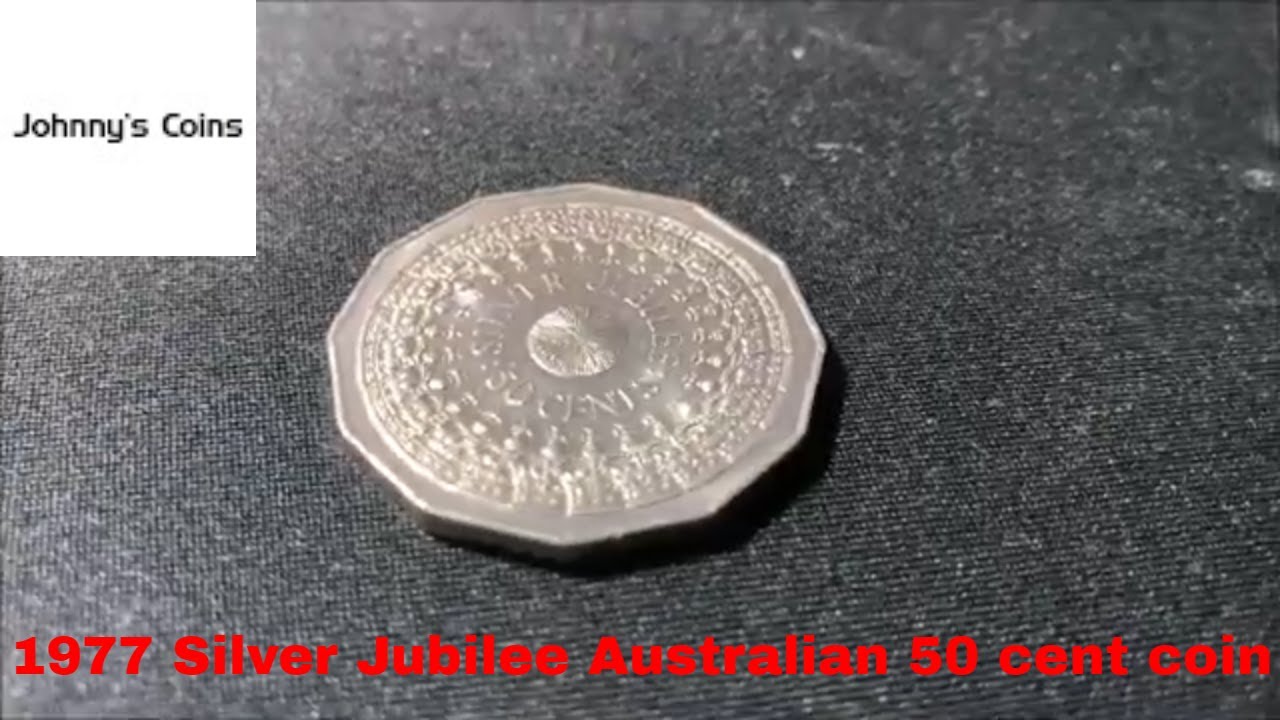 1977 Silver Jubilee Australian 50 cent coin