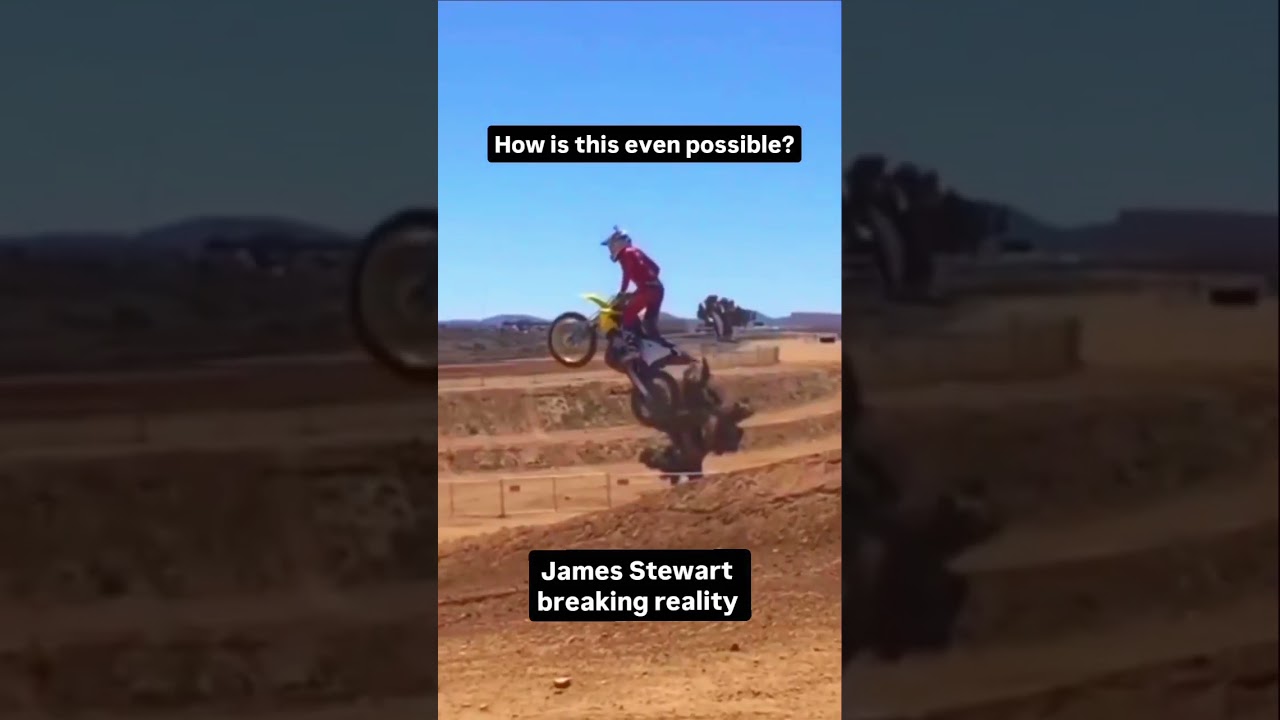 James Stewart with a crazy jump at a public MX Track #supermotocross #jamesstewart