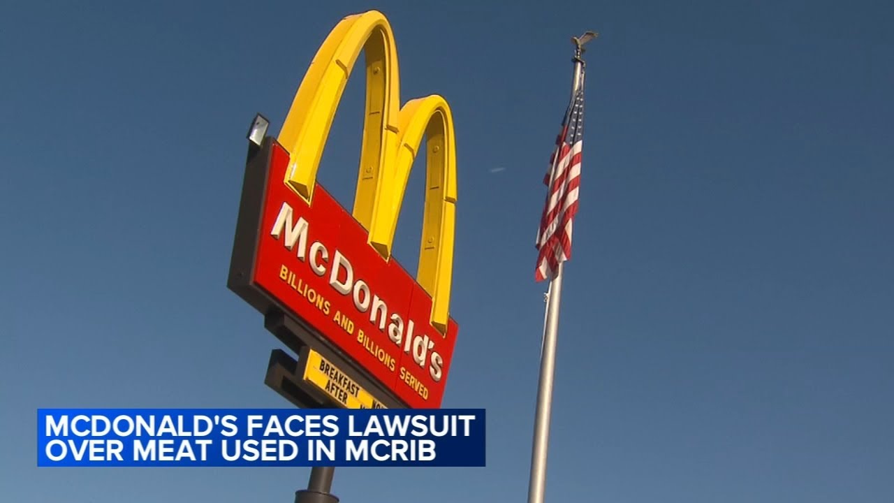 Lawsuit accuses McDonald’s of misleading customers about meat used in McRib sandwich