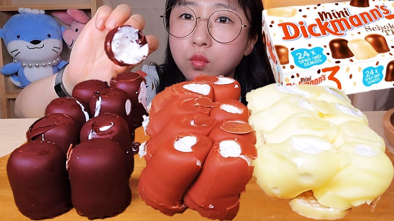 딕만스 마시멜로우 초콜릿🍫 밀크 다크 화이트 초콜릿 미니 딕만스 초콜릿 디저트 먹방 Dessert Mukbang