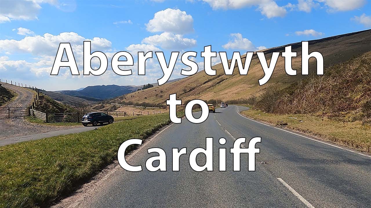 [4K] Driving from Aberystwyth to Cardiff (UK)