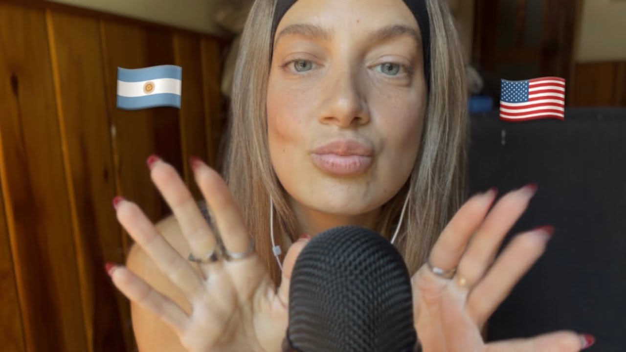 ASMR Which Language Is the Tingliest?! English vs Spanish | super clicky, Ingles vs Español 