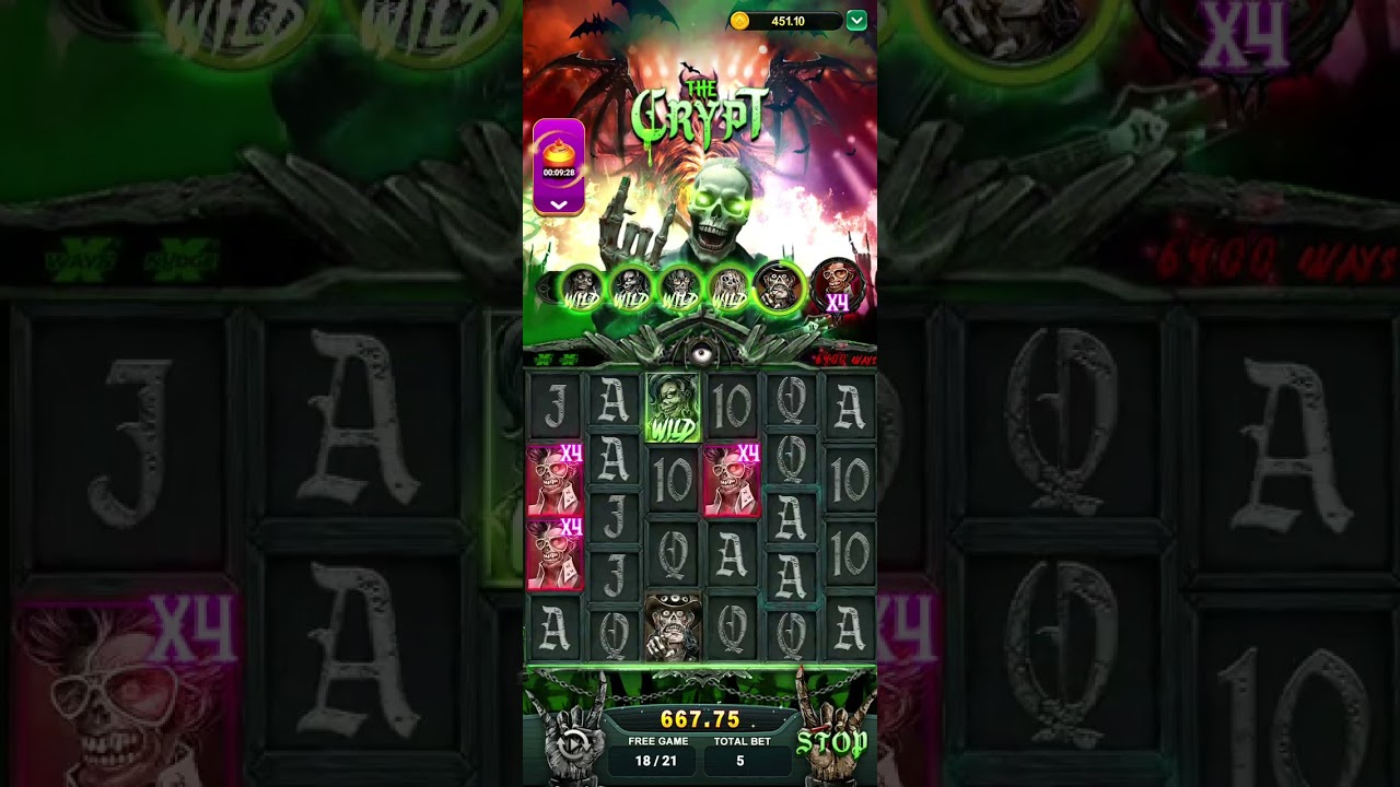 The Crypt 5 Bet Profit 1'5k Free Spin