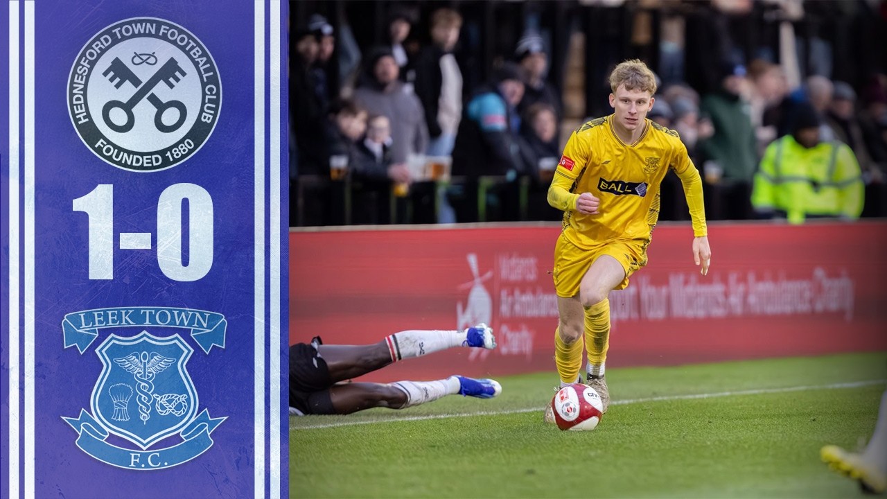 Match Highlights - Hednesford Town 1 - Leek Town 0