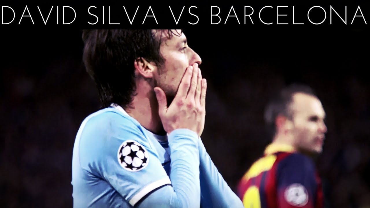David Silva vs Barcelona (H) 2013-2014 UCL HD