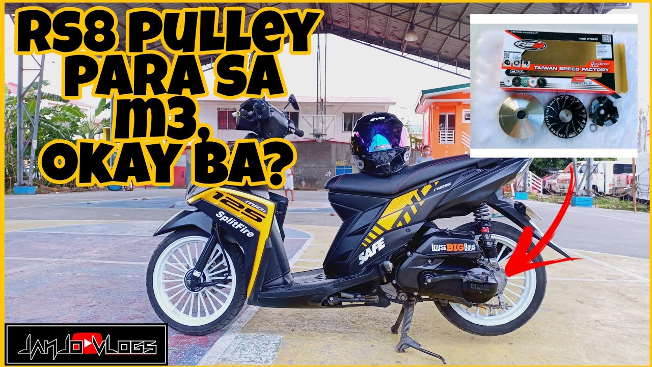 YAMAHA M3 CVT UPGRADE | Rs8 pulley v4.2 okay nga ba? | #JANJO_VLOGS