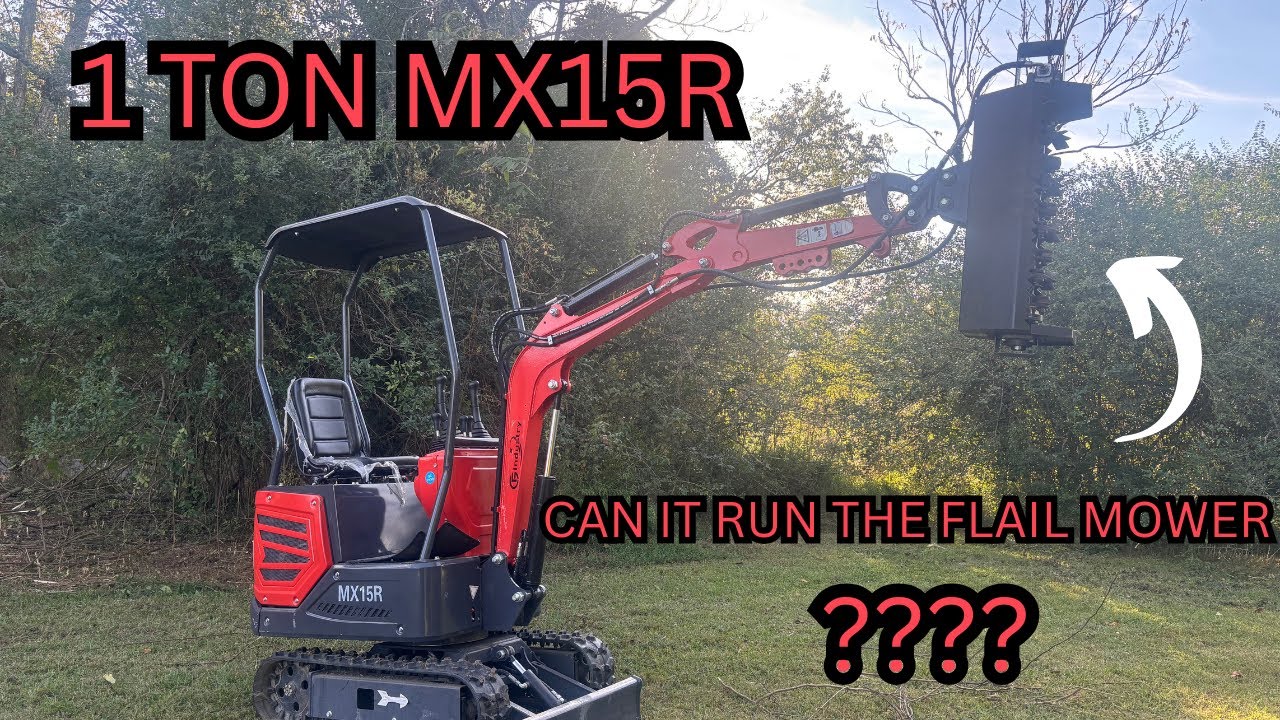 WILL A 1 TON CHINESE MINI EXCAVATOR RUN A FLAIL MOWER???