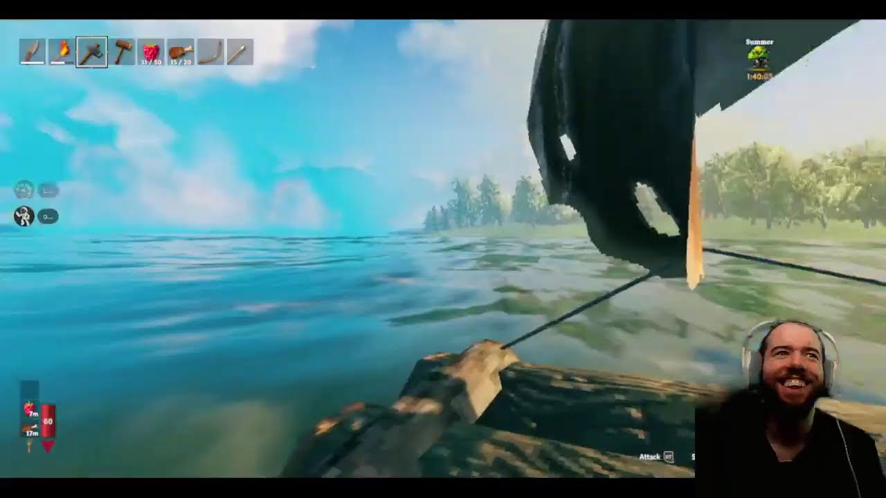 what a vibe of a stream (Valheim)