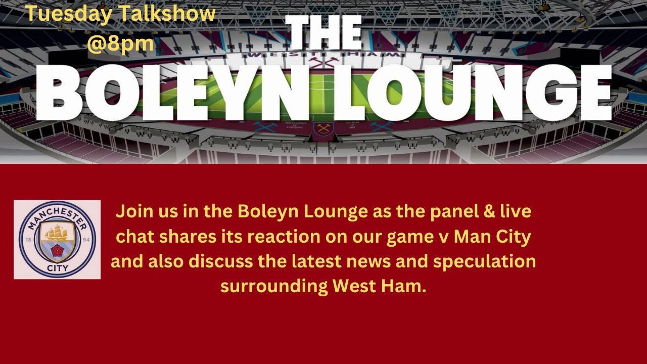 The Boleyn Lounge Tuesday Talkshow