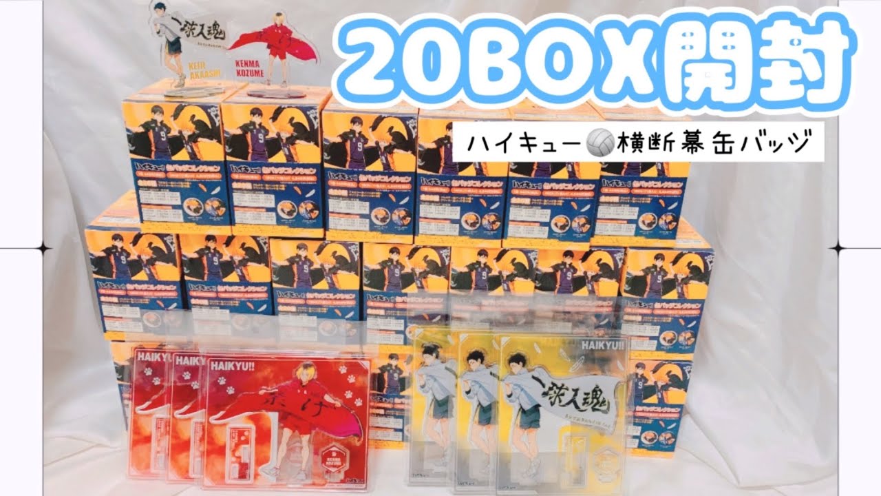 【グッズ開封】ハイキュー｜横断幕缶バッジ【グッズ紹介】