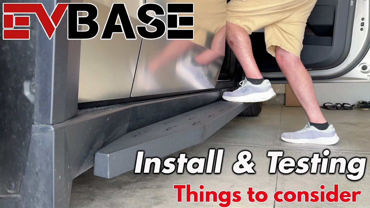 Cybertruck UPGRADED Running Boards by EVBASE -  Everything you need to know