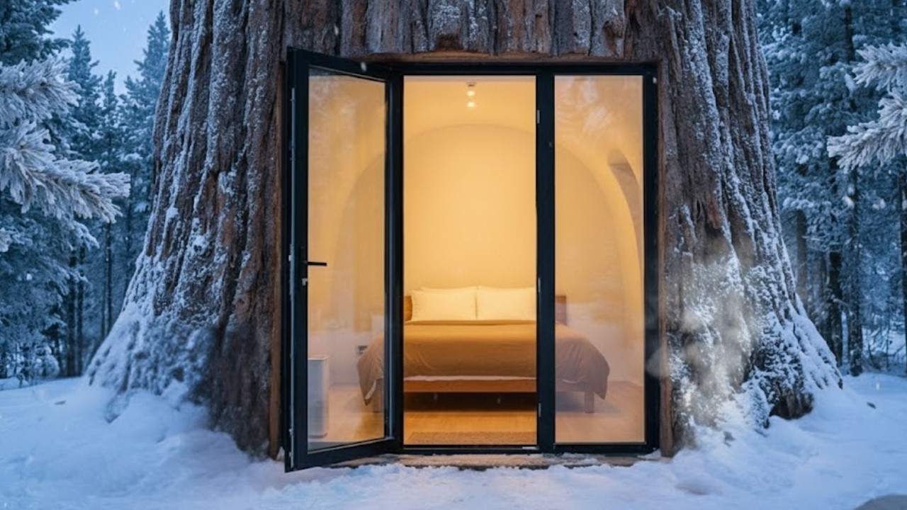Building a House in the Forest This Man Turning a 100-Year-Old Giant Tree into a Luxury Forest Home