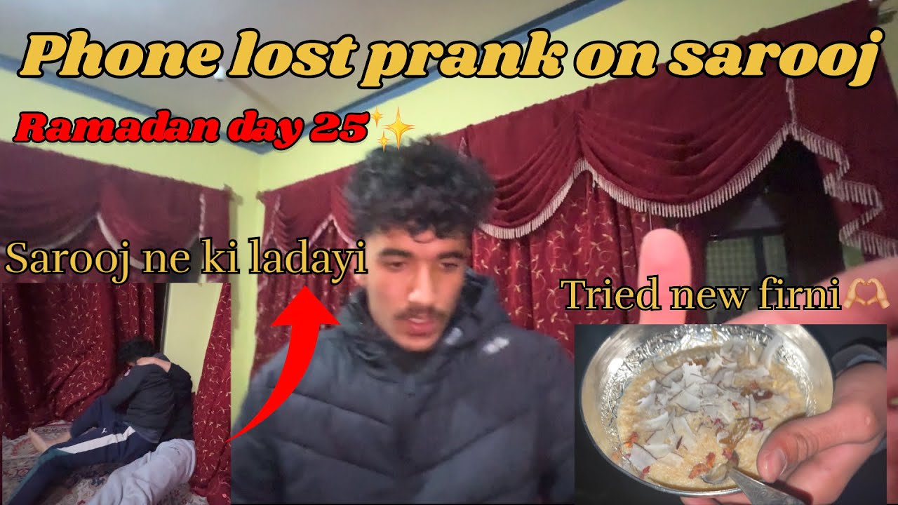 Phone lost prank on @saroojlone 😂 Ramadan day 25 ✨