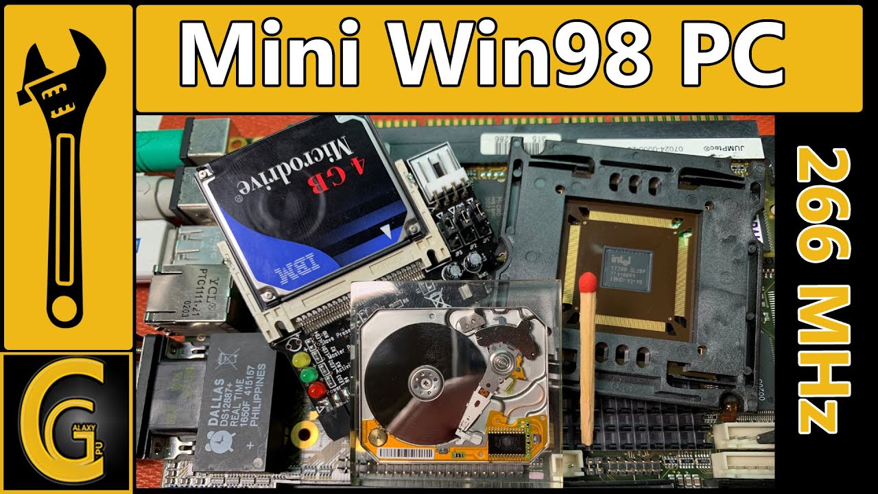 Mini Win 98 Retro Build / Pentium 266 MMX SBC и IBM MicroDrive