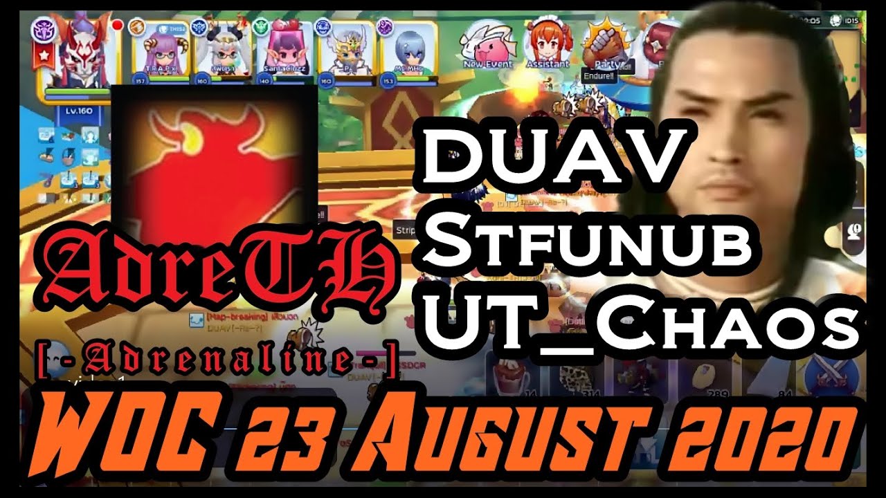 ⚔️Ragnarok M⚔️ Adre-TH ⚔️ DUAV / Stfunub / Ut_Chaos ⚔️ 23 August  2020 [WOC] ⚔️ [GuildWar] ⚔️GGWP