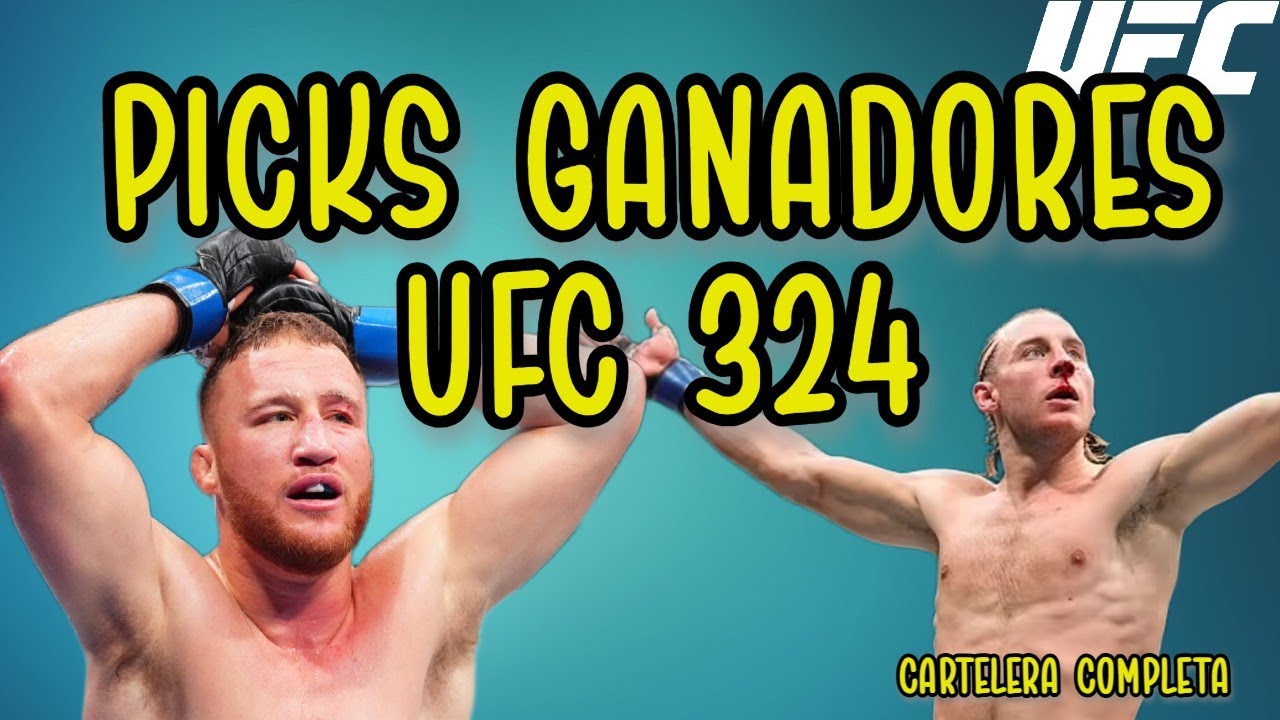 UFC 324: ¿QUIÉN GANA? Predicciones para TODA la Cartelera