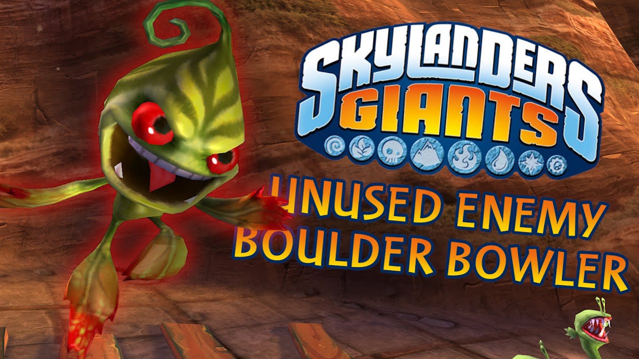 Skylanders Giants - Boulder Bowler Showcase (Unused Enemy)