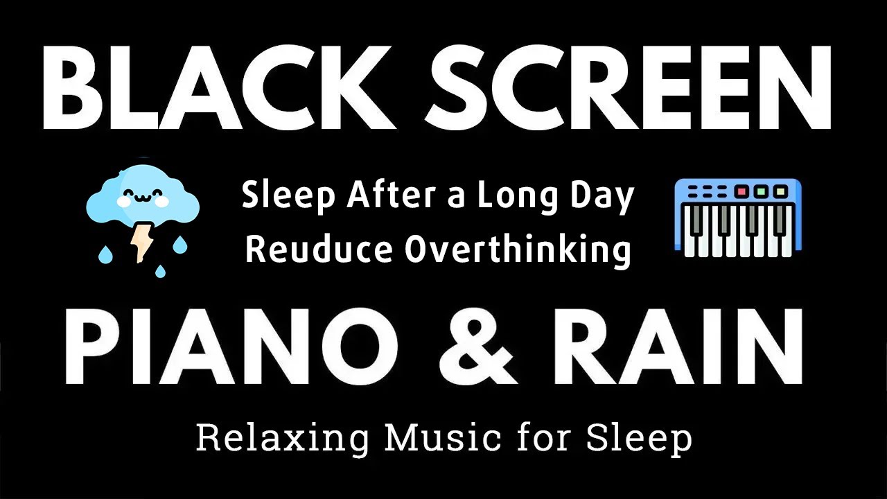 Black Screen Music to Sleep After A Long Day - Healing Music to Calm Your Mind. Reduce Overthinking