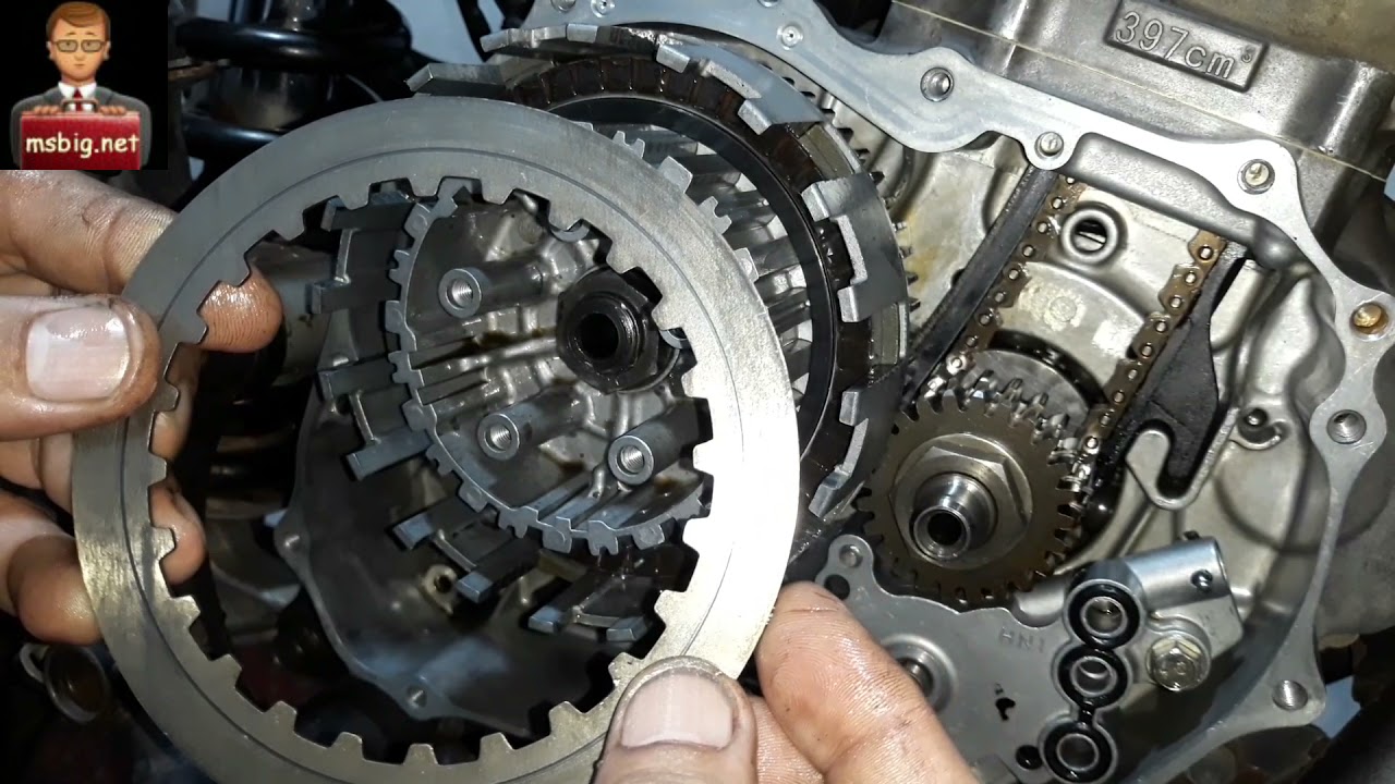 Posição e sequência de montagem do kit embreagem da NX 400i FALCON 2012/13 (Apoio ms big)