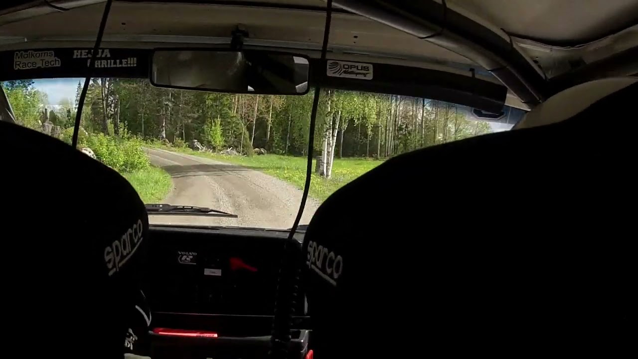Träffar nästan Rådjur, Rally Uppland 2025 SS5 AppK Volvo 240 Christer Larsson
