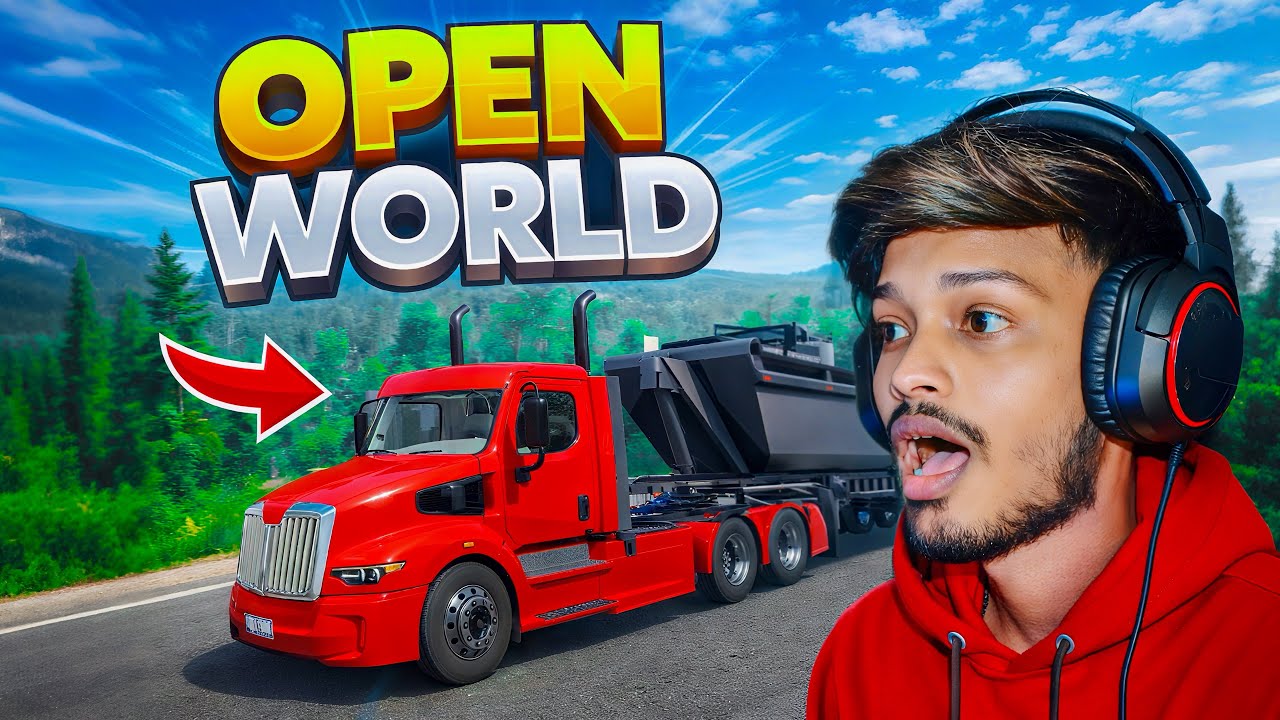 Open World Truck Simulator Gameplay 🚛 | Long Drive | Realistic Indian Roads