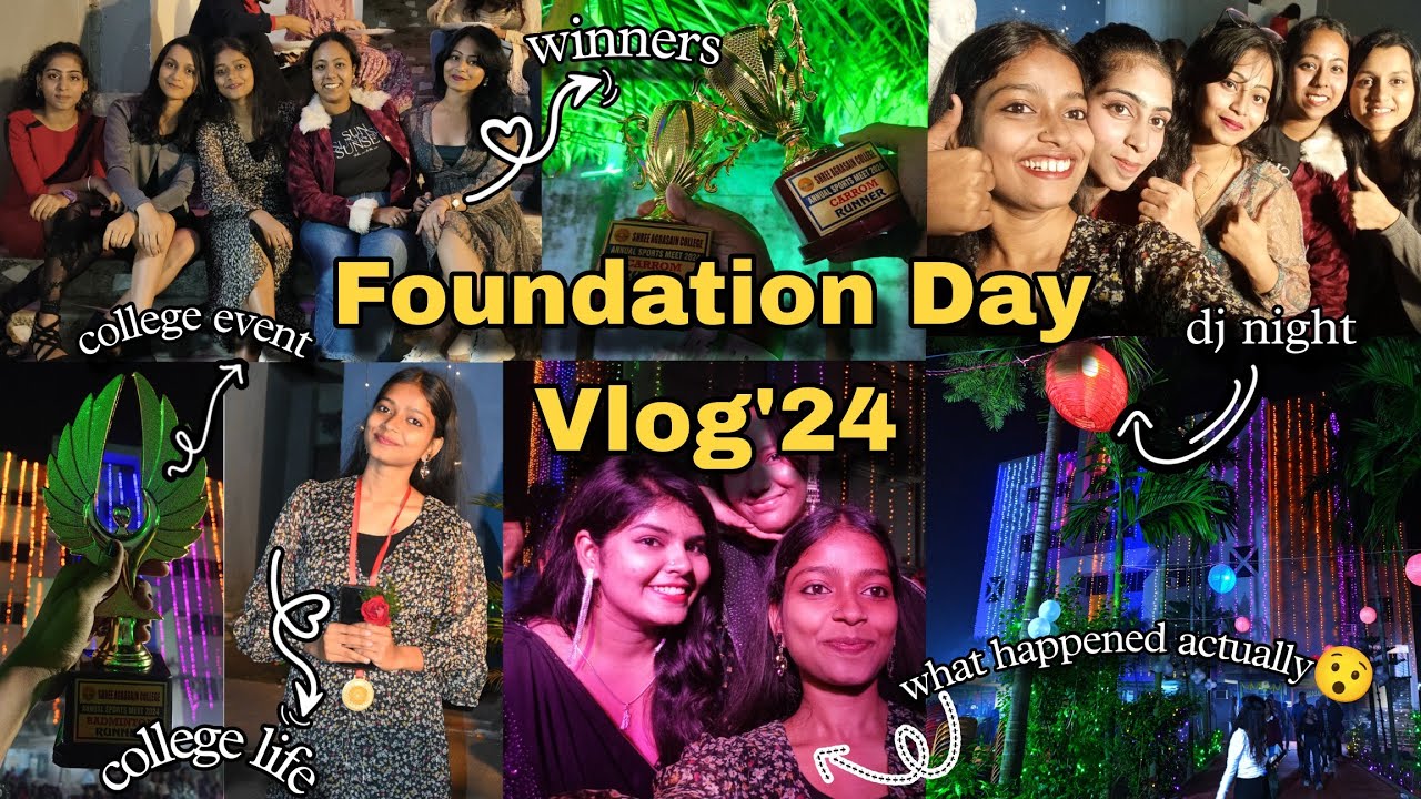 Shree Agrasain college (CU)||✨🎉College Event Vlog😍✨||Dj Night ✨💫🔥|| @shitalkumari606