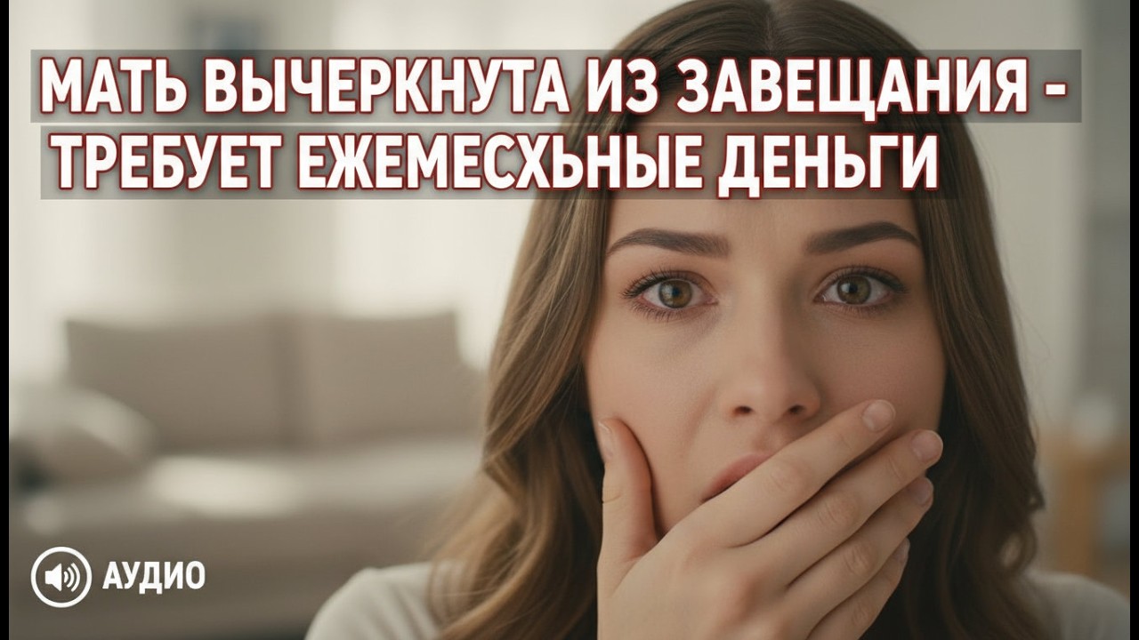 Мать вычеркнула меня из завещания — потом позвонила, требуя 150 тысяч рублей в месяц
