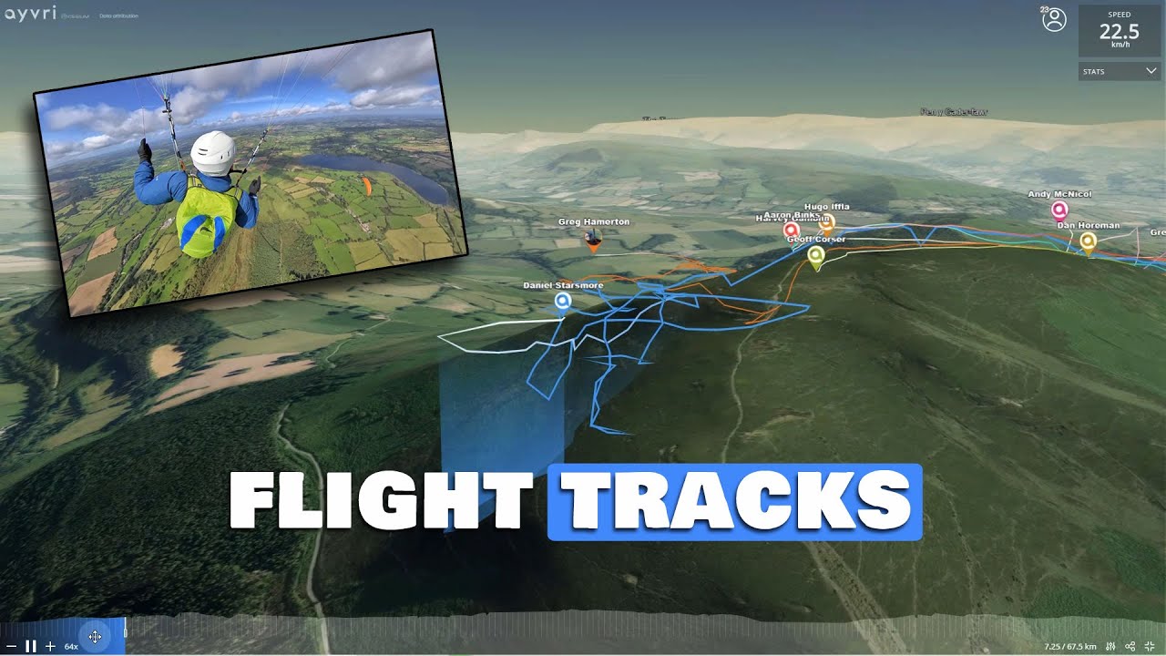 How to learn from your paraglider flight tracks (Ayvri Walkthrough)