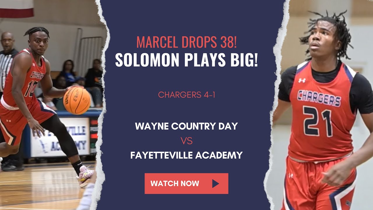 Wayne Country Day and Fayetteville Academy gets spicy! Marcel drops 38! Way Day wins in OT!