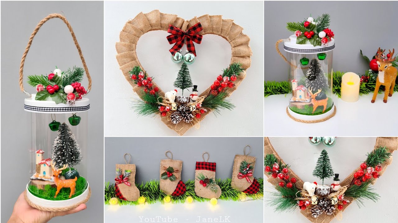 ADORNOS NAVIDEÑOS Reciclados 2021 - 3 Manualidades Fáciles Para Navidad !! #navidad
