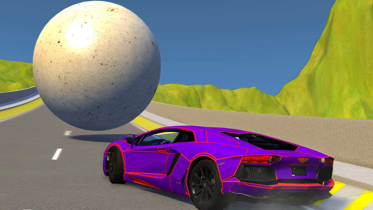 Crushing Cars with a Giant Ball - BeamNG DRIVE