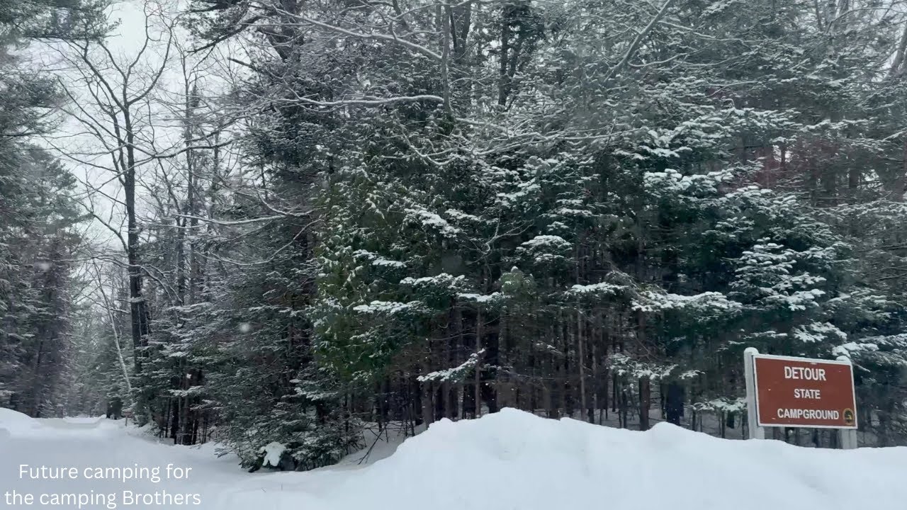 Winter Scouting Trip | Detour State Campground & Snowy Roads 