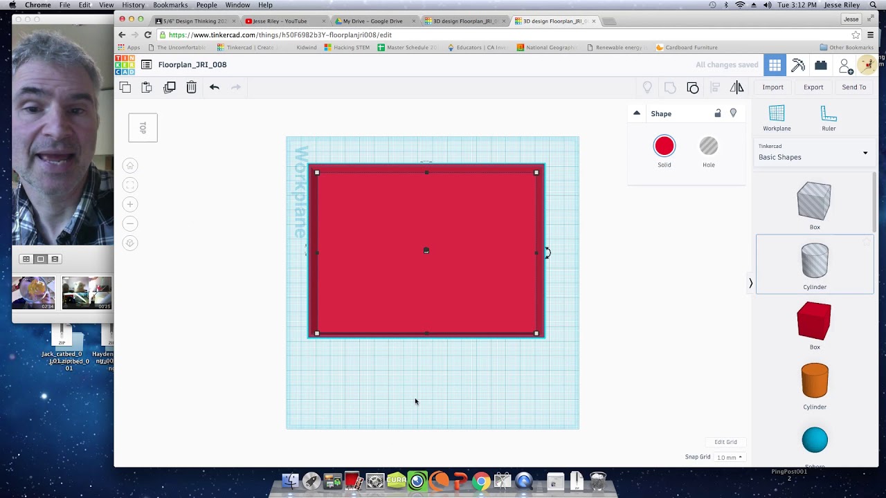 Floorplan in Tinkercad JRI