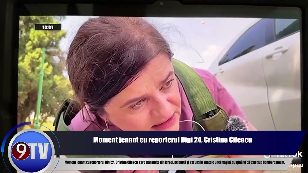 Moment jenant cu reporterul Digi 24, Cristina Cileacu