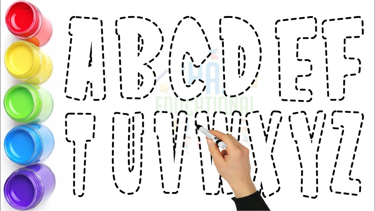 Learn ABC Alphabet with Colors 🎨 | ABC Tracing for Kids | Preschool Learning Video
