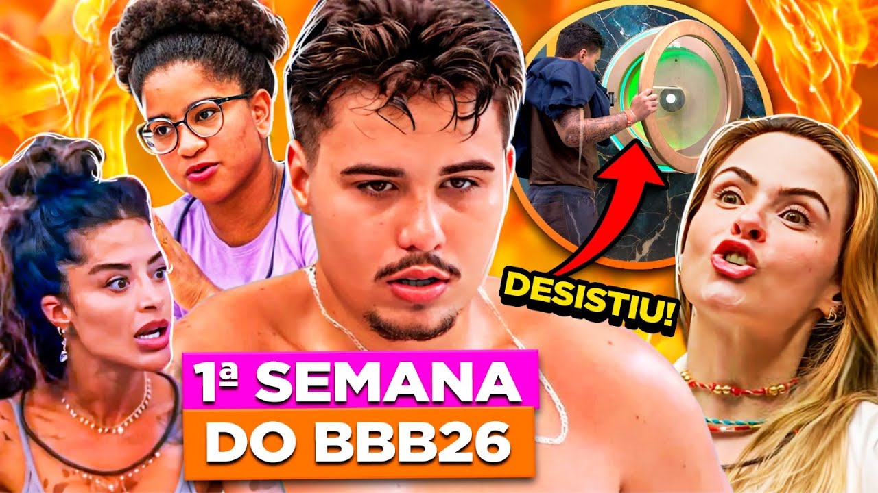 BBB26: TRETAS, SURTOS E POLÊMICAS (COM DESISTÊNCIA) NA PRIMEIRA SEMANA | Diva Depressão