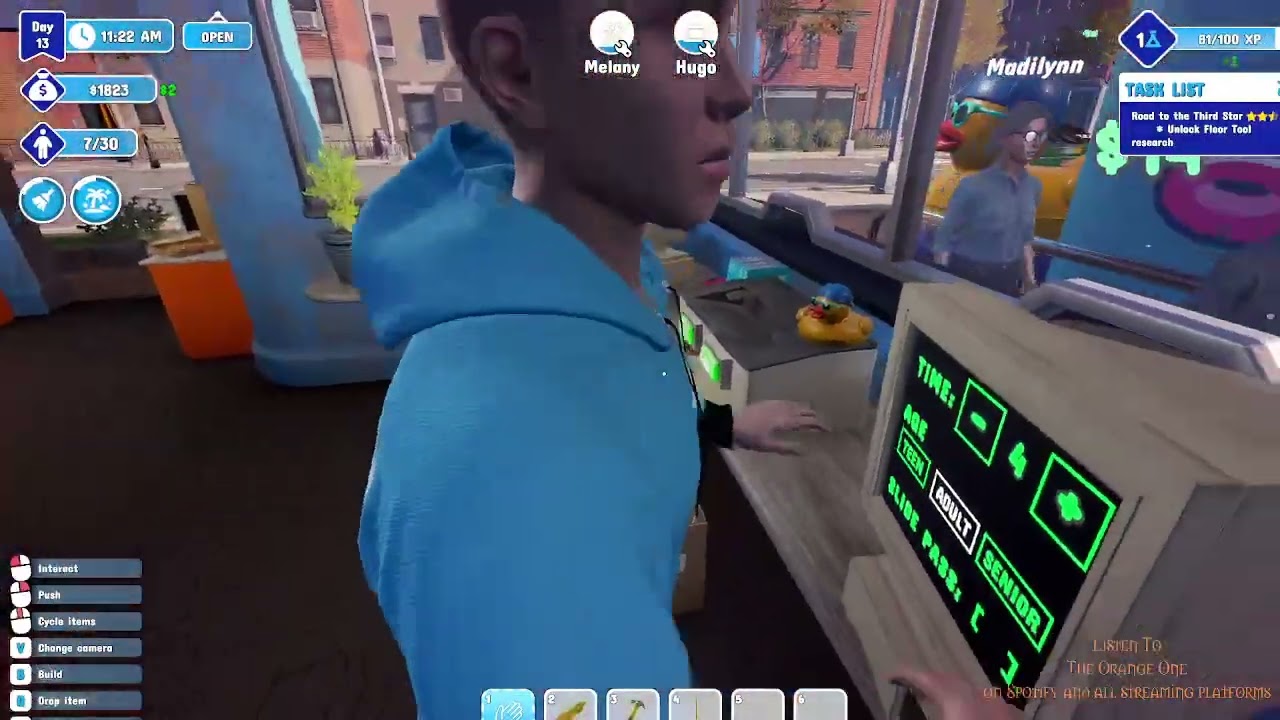 WATERPARK SIM DAY 4! THE ORANGE ONE VODS